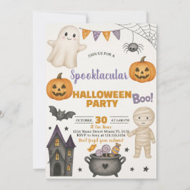 Ghosts, Pumpkins & Kostuum Bash Uitnodigen Kaart