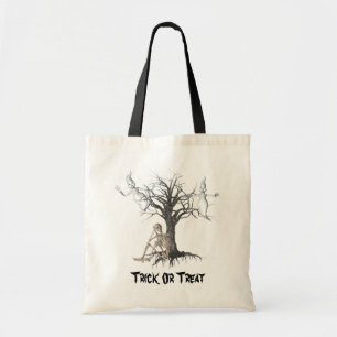 Ghosts Skeleton Halloween Funny Canvas tas