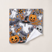 Ghosts Spooky en griezelige Schattigee Monsters Bad Handdoek (Wasdoekje)