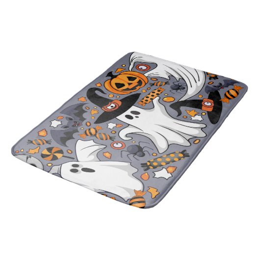 Ghosts Spooky en griezelige Schattigee Monsters Badmat (Gekanteld)