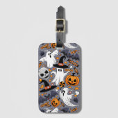 Ghosts Spooky en griezelige Schattigee Monsters Bagagelabel (Voorkant (verticaal))