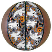 Ghosts Spooky en griezelige Schattigee Monsters Basketbal (Verticaal)