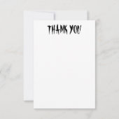 Ghosts Spooky en griezelige Schattigee Monsters Bedankkaart (Achterkant)