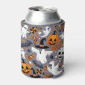 Ghosts Spooky en griezelige Schattigee Monsters Blikjeskoeler (Blikje Voorkant)