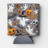 Ghosts Spooky en griezelige Schattigee Monsters Blikjeskoeler (Voorkant)