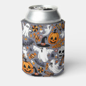 Ghosts Spooky en griezelige Schattigee Monsters Blikjeskoeler (Blikje Achterkant)