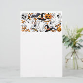 Ghosts Spooky en griezelige Schattigee Monsters Briefpapier (Staand voorkant)