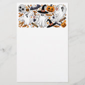 Ghosts Spooky en griezelige Schattigee Monsters Briefpapier (Voorkant)
