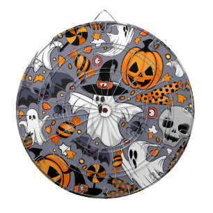 Ghosts Spooky en griezelige Schattigee Monsters Dartbord
