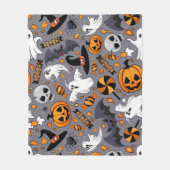 Ghosts Spooky en griezelige Schattigee Monsters Fleece Deken (Voorkant)