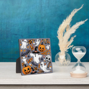 Ghosts Spooky en griezelige Schattigee Monsters Fotoplaat