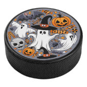 Ghosts Spooky en griezelige Schattigee Monsters Hockey Puck (3/4)