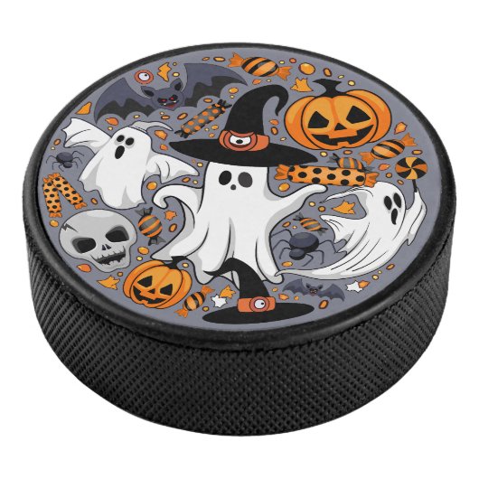 Ghosts Spooky en griezelige Schattigee Monsters Hockey Puck (3/4)