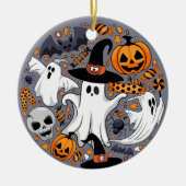 Ghosts Spooky en griezelige Schattigee Monsters Keramisch Ornament (Voorkant)