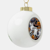Ghosts Spooky en griezelige Schattigee Monsters Keramische Bal Ornament (Links)