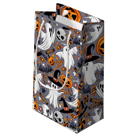 Ghosts Spooky en griezelige Schattigee Monsters Klein Cadeauzakje (Achterkant Gekanteld)