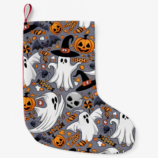 Ghosts Spooky en griezelige Schattigee Monsters Kleine Kerstsok (Voorkant)