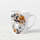 Ghosts Spooky en griezelige Schattigee Monsters Latte Mok (Rechts)