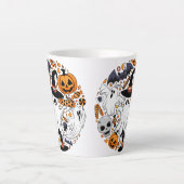 Ghosts Spooky en griezelige Schattigee Monsters Latte Mok (Voorkant)