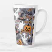 Ghosts Spooky en griezelige Schattigee Monsters Latte Mok (Rechts)