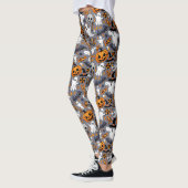 Ghosts Spooky en griezelige Schattigee Monsters Leggings (Links)