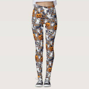 Ghosts Spooky en griezelige Schattigee Monsters Leggings