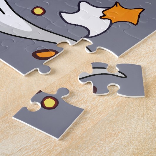 Ghosts Spooky en griezelige Schattigee Monsters Legpuzzel (Zijkant)