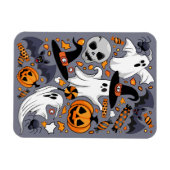 Ghosts Spooky en griezelige Schattigee Monsters Magneet (Horizontaal)