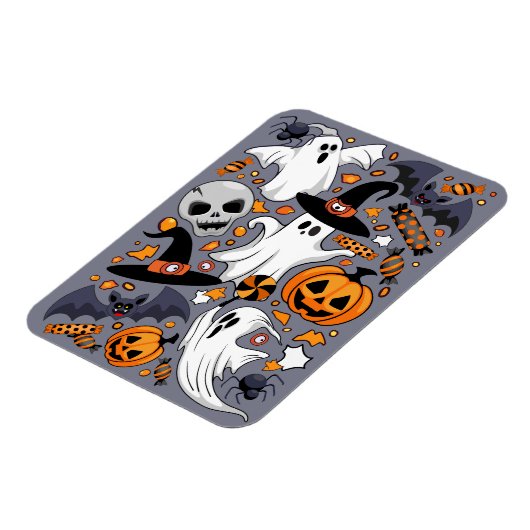 Ghosts Spooky en griezelige Schattigee Monsters Magneet (Linkerzijde)