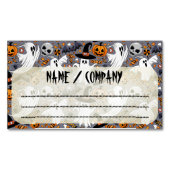 Ghosts Spooky en griezelige Schattigee Monsters Magnetisch Visitekaartje (Voorkant)