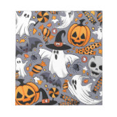 Ghosts Spooky en griezelige Schattigee Monsters Notitieblok (Voorkant)