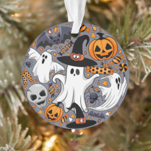 Ghosts Spooky en griezelige Schattigee Monsters Ornament