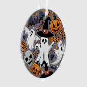 Ghosts Spooky en griezelige Schattigee Monsters Ornament (voorkant)