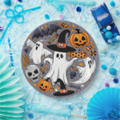 Ghosts Spooky en griezelige Schattigee Monsters Papieren Bordje (Feest)