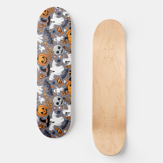 Ghosts Spooky en griezelige Schattigee Monsters Persoonlijk Skateboard (Voorkant)