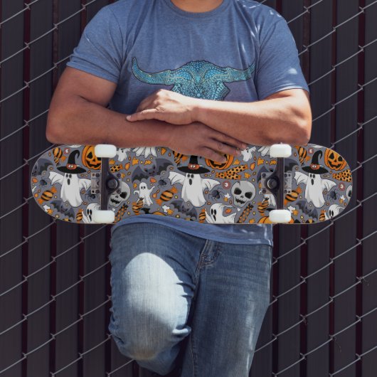 Ghosts Spooky en griezelige Schattigee Monsters Persoonlijk Skateboard (Buiten 3)