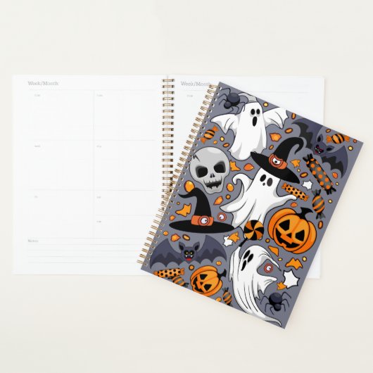 Ghosts Spooky en griezelige Schattigee Monsters Planner (Display)