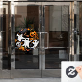 Ghosts Spooky en griezelige Schattigee Monsters Raamsticker (Kantoordeur)
