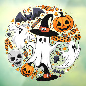 Ghosts Spooky en griezelige Schattigee Monsters Raamsticker (Vel 3)