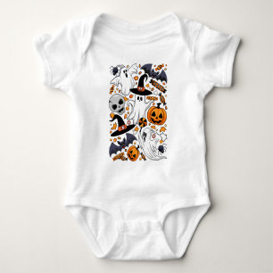 Ghosts Spooky en griezelige Schattigee Monsters Romper