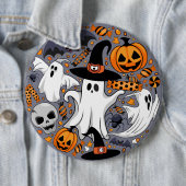 Ghosts Spooky en griezelige Schattigee Monsters Ronde Button 6,0 Cm (In situ)