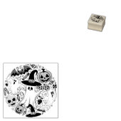 Ghosts Spooky en griezelige Schattigee Monsters Rubberstempel (Gestempeld)