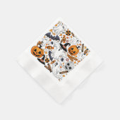 Ghosts Spooky en griezelige Schattigee Monsters Servet (Hoek)