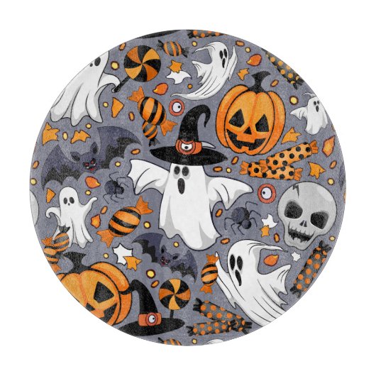 Ghosts Spooky en griezelige Schattigee Monsters Snijplank (Voorkant)