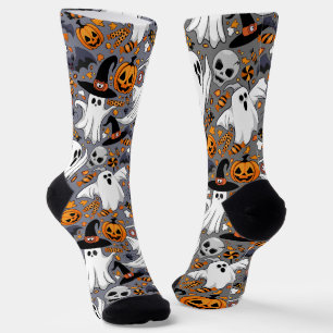 Ghosts Spooky en griezelige Schattigee Monsters Sokken