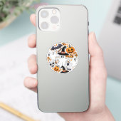 Ghosts Spooky en griezelige Schattigee Monsters Sticker (Telefoon)