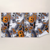 Ghosts Spooky en griezelige Schattigee Monsters Strandlaken (Voorkant)