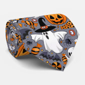 Ghosts Spooky en griezelige Schattigee Monsters Stropdas (Opgerold)