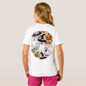 Ghosts Spooky en griezelige Schattigee Monsters T-shirt (Achterkant volledig)