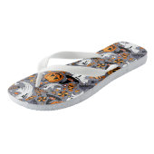 Ghosts Spooky en griezelige Schattigee Monsters Teenslippers (Schuin)